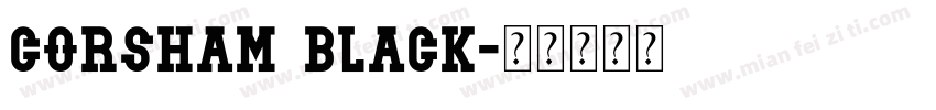 Corsham Black字体转换